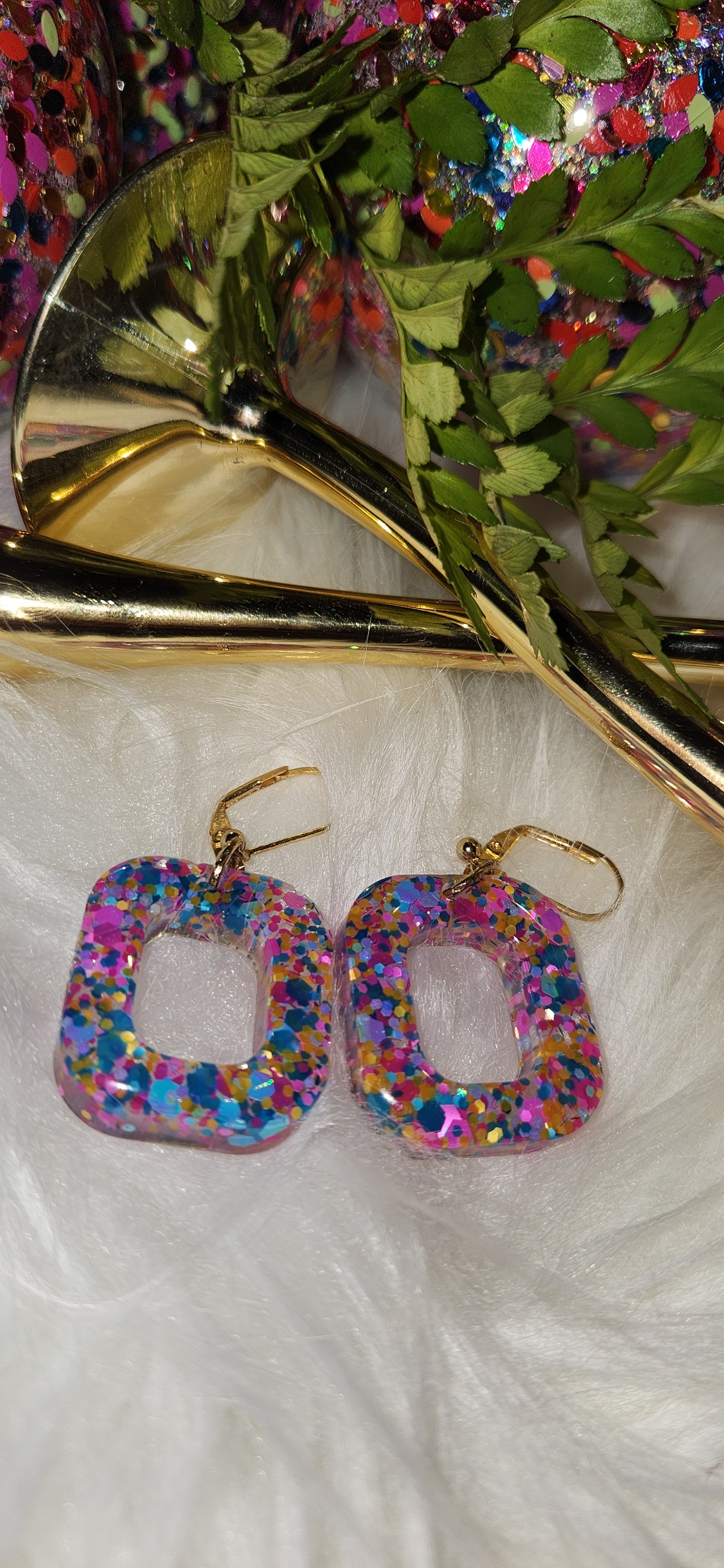 Confetti Square- Earrings