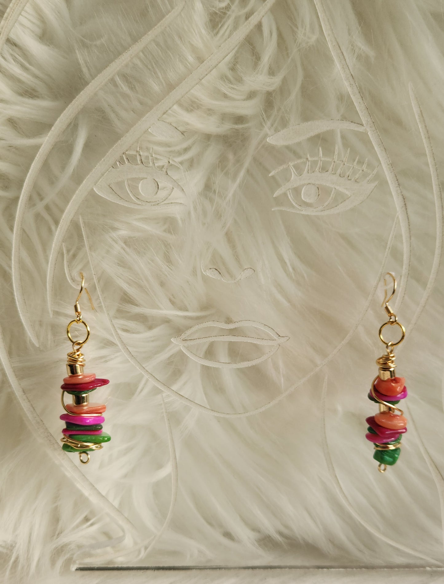 Shell Bead Earring