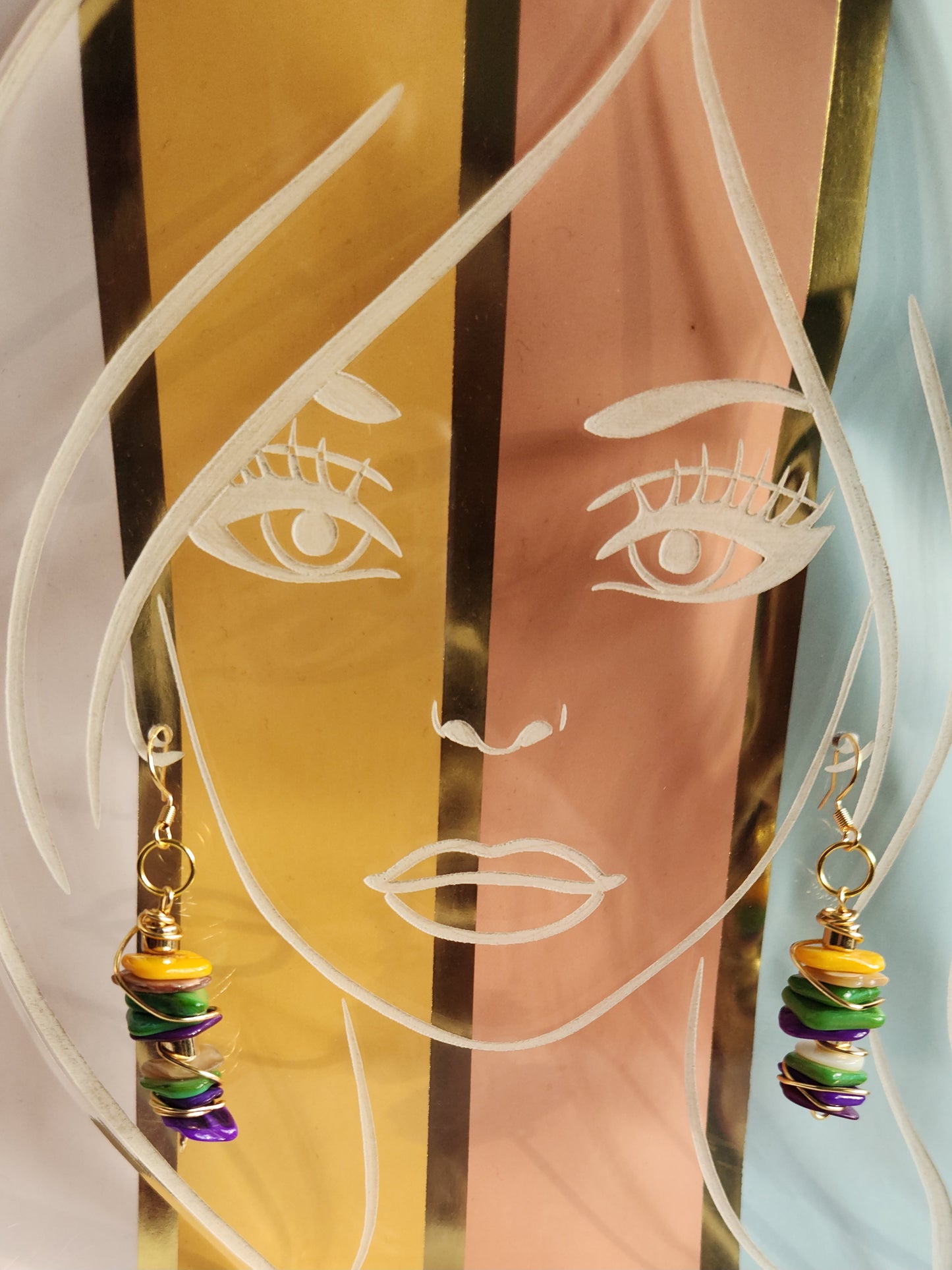 Shell Bead Earring