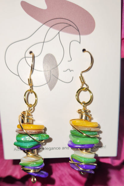 Shell Bead Earring
