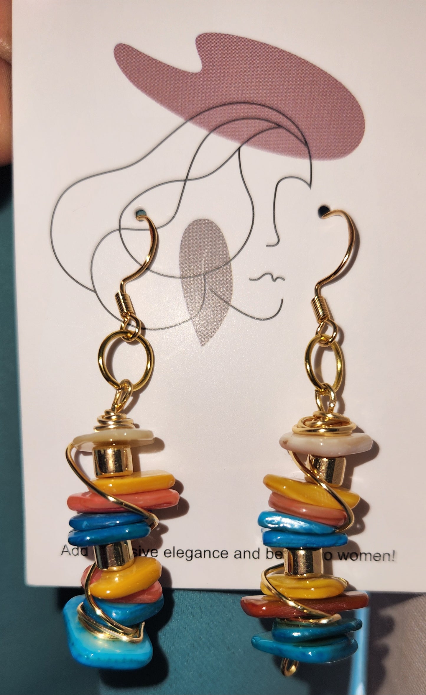 Shell Bead Earring