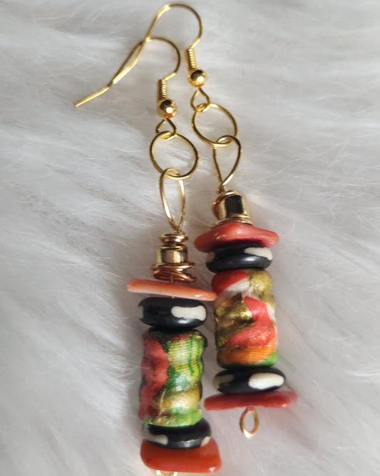 Bead &shell Earrings