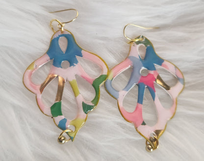 Monstera Leaf Earring