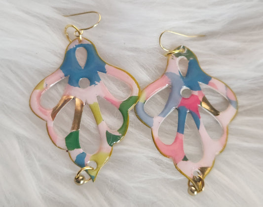 Monstera Leaf Earring