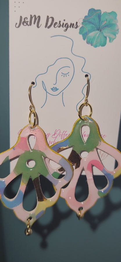 Monstera Leaf Earring