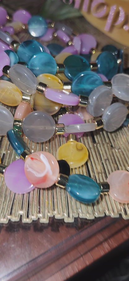 Handmade- Flat Bead Bracelet